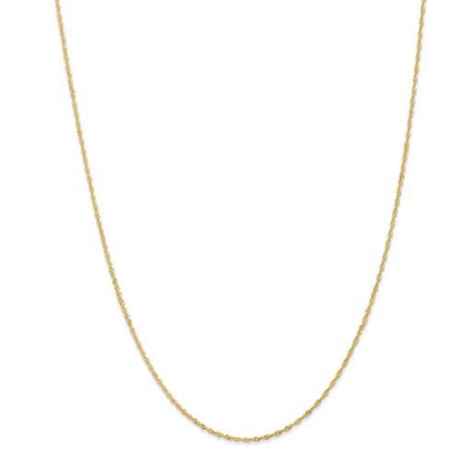 14k yellow gold 1.10mm singapore twisted bracelet anklet necklace choker pendant chain