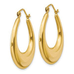 Carica l&#39;immagine nel visualizzatore di Gallery, 14K Yellow Gold Classic Fancy Hoop Earrings 25mm

