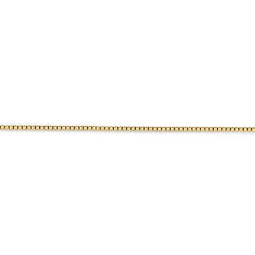 14k yellow gold 1.3mm box bracelet anklet choker necklace pendant chain