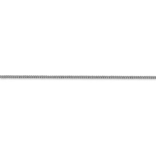 14K White Gold 0.90mm Franco Bracelet Anklet Choker Necklace Pendant Chain