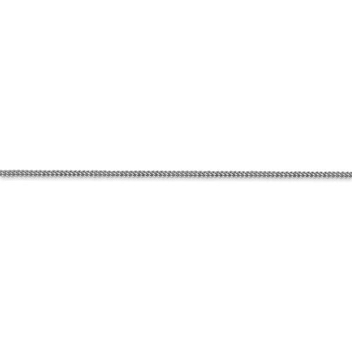 14k white gold 0.90mm franco bracelet anklet choker necklace pendant chain