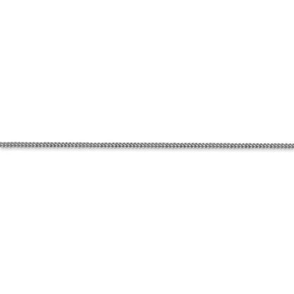 14k white gold 0.90mm franco bracelet anklet choker necklace pendant chain
