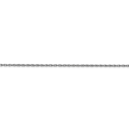 14k white gold 0.95mm cable rope necklace choker pendant chain