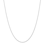 Load image into Gallery viewer, 14k White Gold 0.95mm Cable Rope Necklace Choker Pendant Chain
