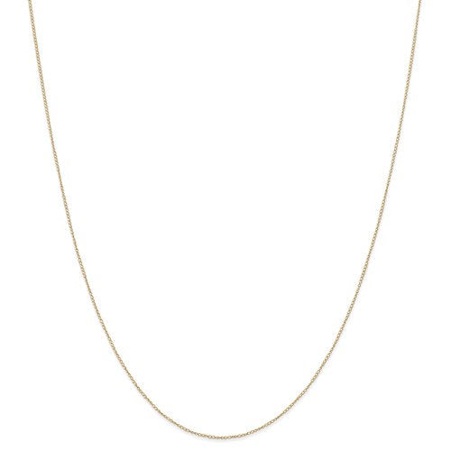 14k yellow gold 0.42mm thin curb bracelet anklet necklace choker pendant chain