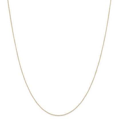 14k yellow gold 0.42mm thin curb bracelet anklet necklace choker pendant chain