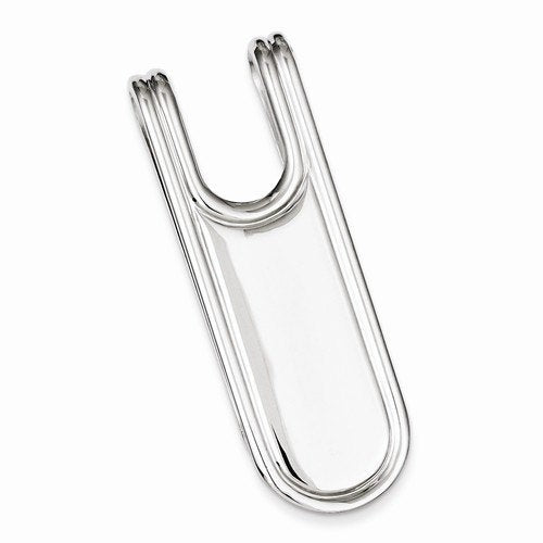 engravable solid sterling silver money clip personalized engraved monogram