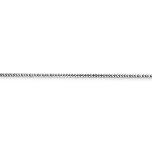 14k white gold 1.3mm franco bracelet anklet necklace pendant chain