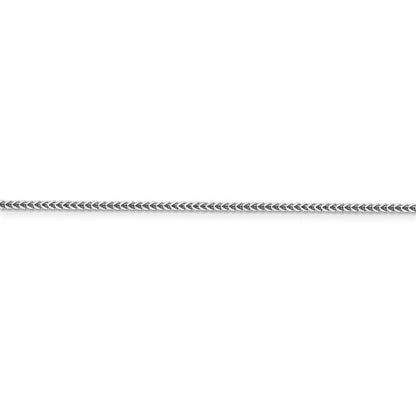 14k white gold 1.3mm franco bracelet anklet necklace pendant chain