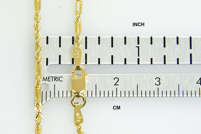 14k white gold 1.8mm diamond cut milano rope bracelet anklet necklace pendant chain
