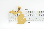 Load image into Gallery viewer, 14K Gold or Sterling Silver Michigan MI State Map Pendant Charm Personalized Monogram
