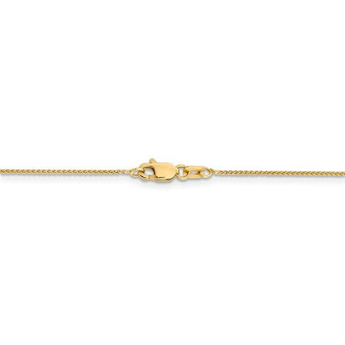 14k yellow gold 0.8mm spiga wheat bracelet anklet choker necklace pendant chain