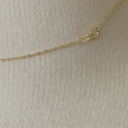 14k Yellow Gold 1mm Singapore Twisted Bracelet Anklet Necklace Choker Pendant Chain