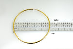 Φόρτωση εικόνας στο εργαλείο προβολής Συλλογής, 14k Yellow Gold Round Endless Hoop Earrings 64mm x 2mm
