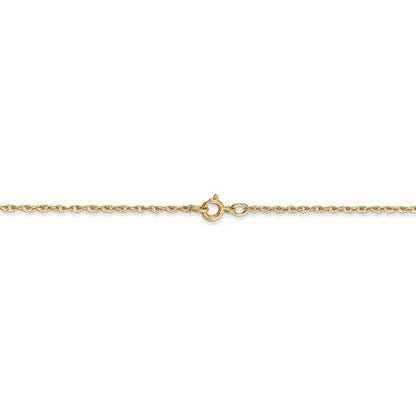 14k yellow gold 0.8mm rope bracelet anklet choker necklace pendant chain