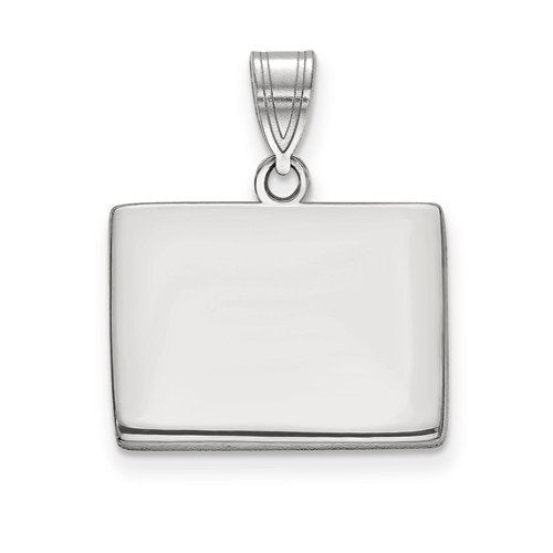 14k gold or sterling silver wyoming wy state map pendant charm personalized monogram