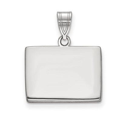 14k gold or sterling silver wyoming wy state map pendant charm personalized monogram