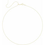 Załaduj obraz do przeglądarki galerii, 14k Yellow White Gold 1mm Threader Bead Bracelet Anklet Choker Necklace Pendant Chain Adjustable
