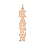 Load image into Gallery viewer, 14k 10k Yellow Rose White Gold Sterling Silver Nameplate Pendant Charm Personalized
