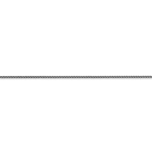 14k white gold 1mm spiga wheat bracelet anklet choker necklace pendant chain