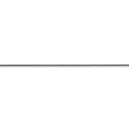 14k white gold 1mm spiga wheat bracelet anklet choker necklace pendant chain