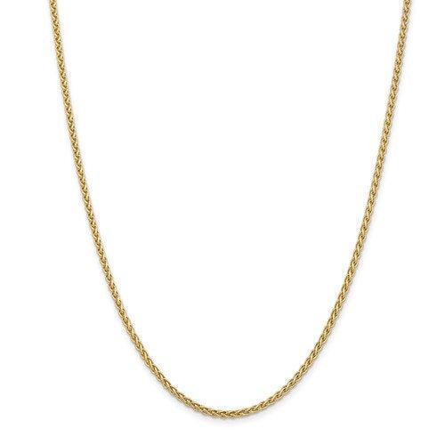 14k yellow gold 2.8mm spiga wheat bracelet anklet choker necklace pendant chain