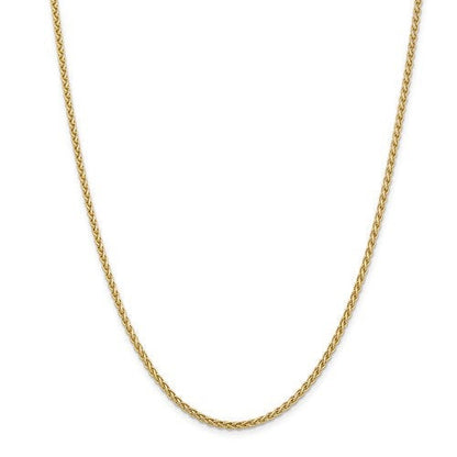 14k yellow gold 2.8mm spiga wheat bracelet anklet choker necklace pendant chain