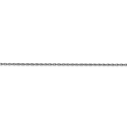 14k white gold 1.15mm cable rope necklace choker pendant chain