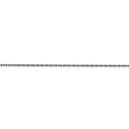 14k white gold 1.15mm cable rope necklace choker pendant chain