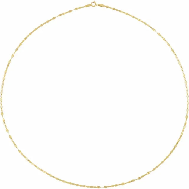 14k yellow gold 1.9mm keyhole cable bracelet anklet choker necklace pendant chain