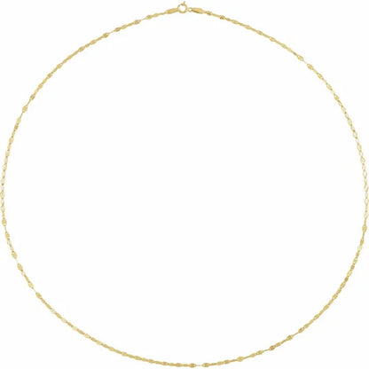 14k yellow gold 1.9mm keyhole cable bracelet anklet choker necklace pendant chain