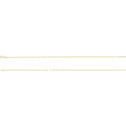 14k yellow gold 1.9mm keyhole cable bracelet anklet choker necklace pendant chain