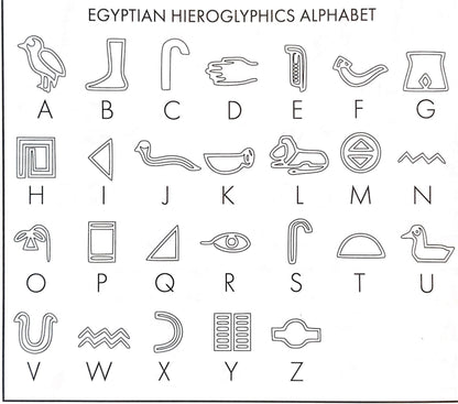 14k 10k yellow white gold sterling silver egyptian hieroglyphics alphabet rectangle pendant charm personalized engraved