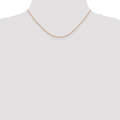 14k rose gold 0.70mm rope bracelet anklet choker necklace pendant chain