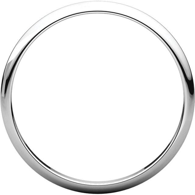 14k white gold 2mm wedding anniversary promise ring band half round light