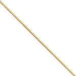 Afbeelding in Gallery-weergave laden, 14K Yellow Gold 0.90mm Box Bracelet Anklet Choker Necklace Pendant Chain Lobster Clasp
