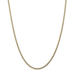 Carregar imagem no visualizador da galeria, 14K Yellow Gold 2.5mm Curb Link Bracelet Anklet Choker Necklace Pendant Chain
