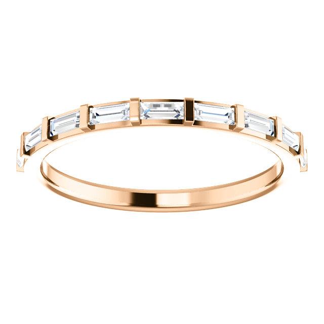 platinum 14k yellow white rose gold 1/4 ctw diamond baguette wedding anniversary band ring