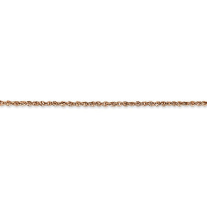 14k rose gold 1.7mm rope bracelet anklet choker necklace pendant chain
