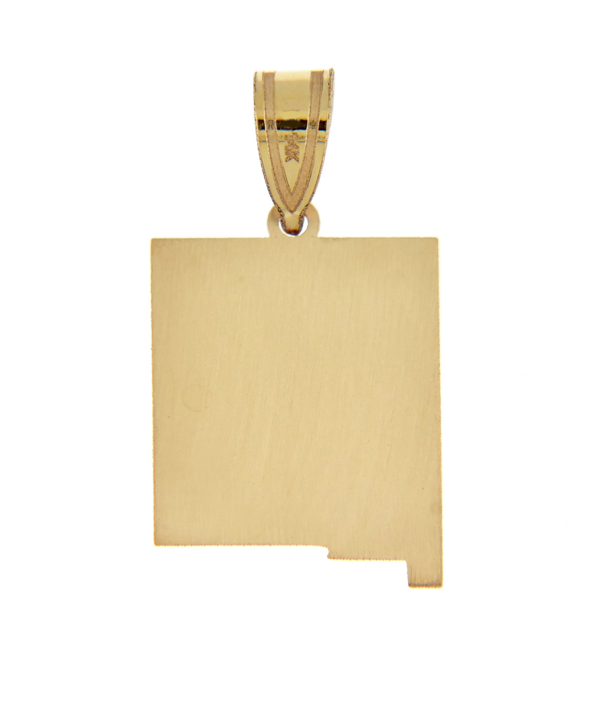 14k gold or sterling silver new mexico nm state map pendant charm personalized monogram
