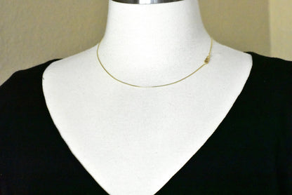 14k yellow gold 0.80mm classic round snake bracelet anklet necklace pendant chain