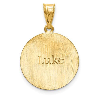 14k 10k gold sterling silver soccer ball personalized engraved pendant