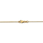 Kép betöltése a galériamegjelenítőbe: 14K Yellow Gold 1mm Octagonal Snake Bracelet Anklet Choker Necklace Pendant Chain
