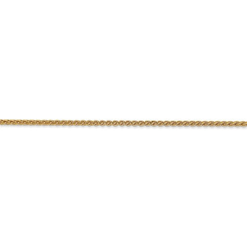14k yellow gold 1.65mm spiga wheat bracelet anklet choker necklace pendant chain
