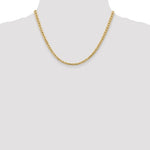 Carregar imagem no visualizador da galeria, 14K Yellow Gold 4mm Anchor Bracelet Anklet Choker Necklace Pendant Chain
