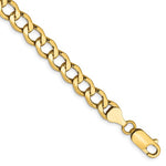 Indlæs billede til gallerivisning 14K Yellow Gold 6.5mm Curb Link Bracelet Anklet Choker Necklace Pendant Chain
