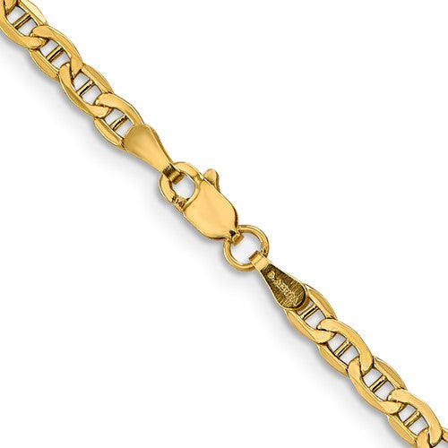 14k yellow gold 3.2mm anchor bracelet anklet choker necklace pendant chain