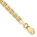 Lataa kuva Galleria-katseluun, 14K Yellow Gold 3.2mm Anchor Bracelet Anklet Choker Necklace Pendant Chain
