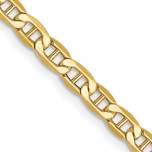 14K Yellow Gold 3.2mm Anchor Bracelet Anklet Choker Necklace Pendant Chain