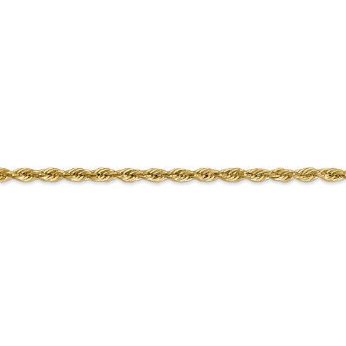 14k Yellow Gold 2.8mm Diamond Cut Rope Bracelet Anklet Choker Necklace Pendant Chain